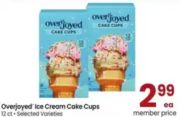 Albertsons Overjoyed ice cream cake cups offer