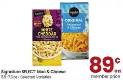 Albertsons Signature select mac & cheese offer