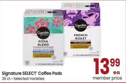 Albertsons Signature select coffee pods offer