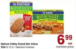 Albertsons Nature valley snack bar value size offer