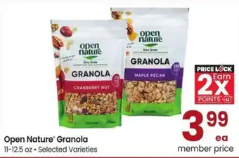 Albertsons Open nature granola offer