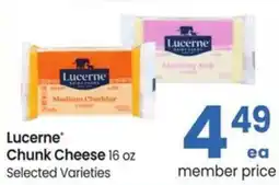 Albertsons Lucerne chunk cheese offer