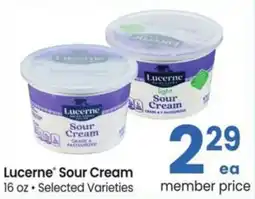 Albertsons Lucerne sour cream offer
