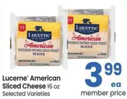 Albertsons Lucerne american sliced cheese offer