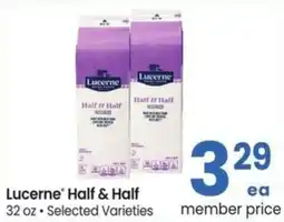 Albertsons Lucerne half & half offer
