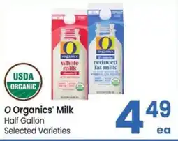 Albertsons O Organics Milk offer