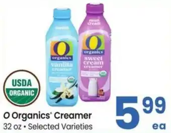Albertsons O Organics Creamer offer