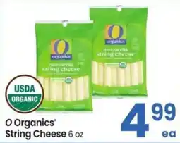 Albertsons O organics string cheese offer