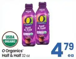 Albertsons O organics half & half offer