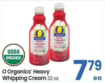 Albertsons O organics heavy whipping cream offer