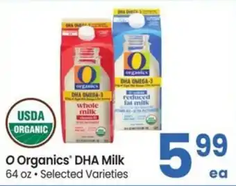 Albertsons O Organics DHA Milk offer