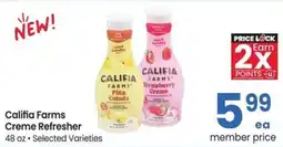 Albertsons Califia farms creme refresher offer