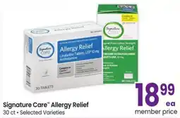 Albertsons Signature care allergy relief offer