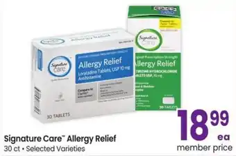 Albertsons Signature care allergy relief offer