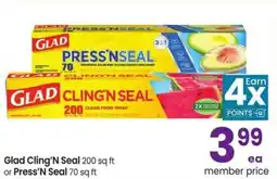 Albertsons Glad cling'n seal or press'n seal offer