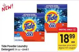 Albertsons Tide powder laundry detergent offer