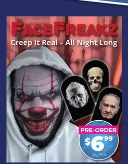 Showcase US FACEFREAKZ Creep It Real-All Night Long offer