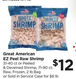 Food 4 Less Great American EZ Peel Raw Shrimp offer