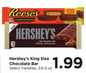 Food 4 Less Hershey's King Size Chocolate Bar offer