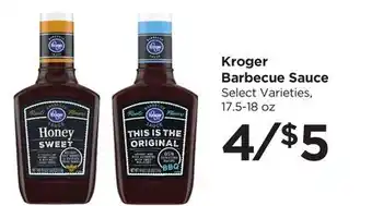Food 4 Less Kroger Barbecue Sauce offer