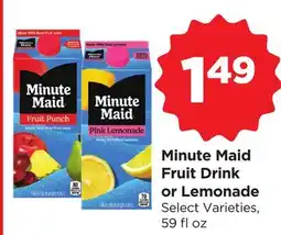 Food 4 Less Minute Maid Fruit Drink or Lemonade offer