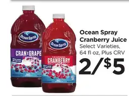 Food 4 Less Ocean Spray Cranberry Juice offer