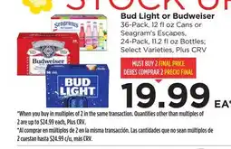 Food 4 Less Bud Light or Budweiser offer