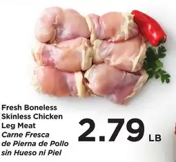 Food 4 Less Fresh Boneless Skinless Chicken Leg Meat offer