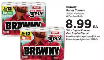 Food 4 Less Brawny Paper Towels offer