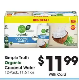 Ralphs Simple Truth Coconut Water offer