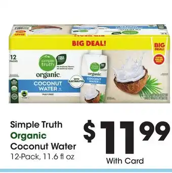 Ralphs Simple Truth Coconut Water offer