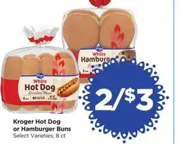 Food 4 Less Kroger Hot Dog or Hamburger Buns offer