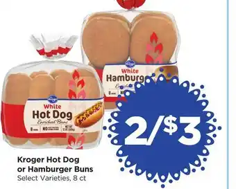 Food 4 Less Kroger Hot Dog or Hamburger Buns offer