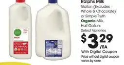 Ralphs Ralphs Milk offer