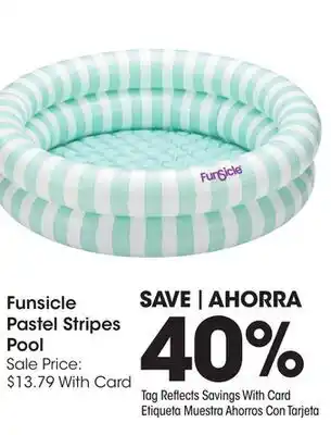 Ralphs Funsicle Pastel Stripes Pool offer