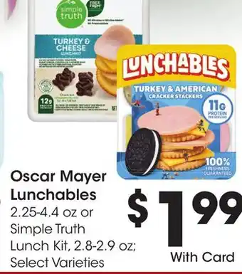 Ralphs Oscar Mayer Lunchables offer