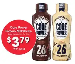 Ralphs Core Power Protein Milkshake offer
