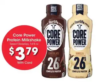 Ralphs Core Power Protein Milkshake offer