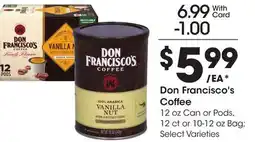 Ralphs Don Francisco's Coffee offer