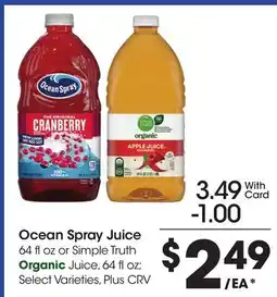 Ralphs Ocean Spray Juice offer