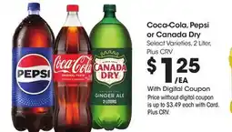 Ralphs Coca-Cola, Pepsi or Canada Dry offer