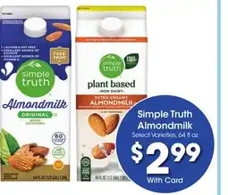 Ralphs Simple Truth Almondmilk offer