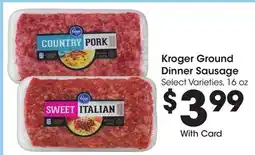 Ralphs Kroger Ground Dinner Sausage offer