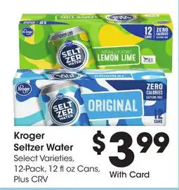 Ralphs Kroger Seltzer Water offer