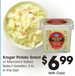 Ralphs Kroger Potato Salad offer