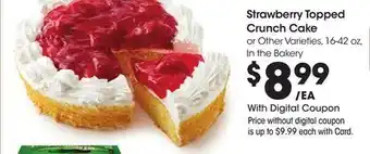 Ralphs Strawberry Topped Crunch Cake offer