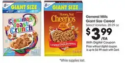 Ralphs General Mills Giant Size Cereal offer
