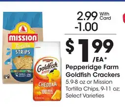 Ralphs Pepperidge Farm Goldfish Crackers offer
