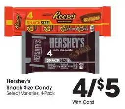 Ralphs Hershey's Snack Size Candy offer