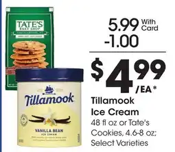 Ralphs Tillamook Ice Cream offer